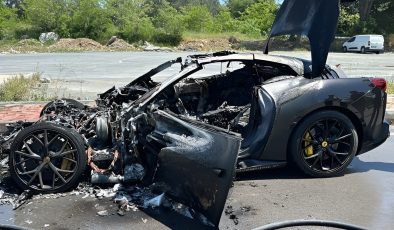 20 Milyonluk Ferrari Alev Aldı: Sürücü Serdal Adalı’nın Oğlu Çıktı!