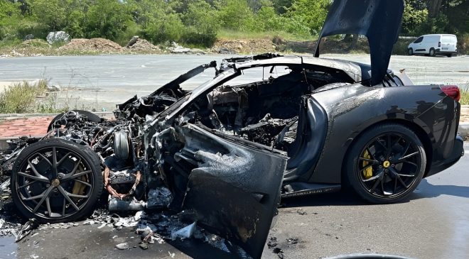 20 Milyonluk Ferrari Alev Aldı: Sürücü Serdal Adalı’nın Oğlu Çıktı!