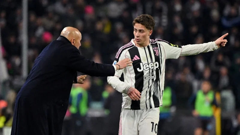 Juventus Teknik Direktörü Luciano Spalletti, Napoli galibiyetinin ardından Kenan Yıldız