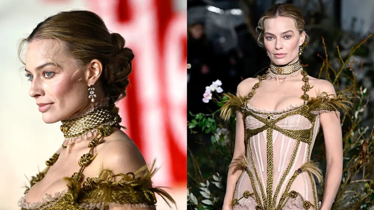 Margot Robbie, Uğultulu Tepeler filminin Londra galasında Türk tasarımcı Dilara