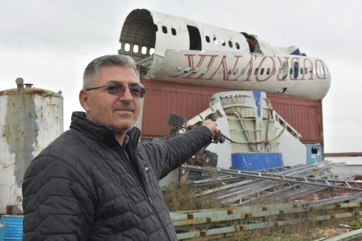 Bursa’da hurdacı Ertan Çoğul’un 80 bin TL’ye aldığı Boeing 747,