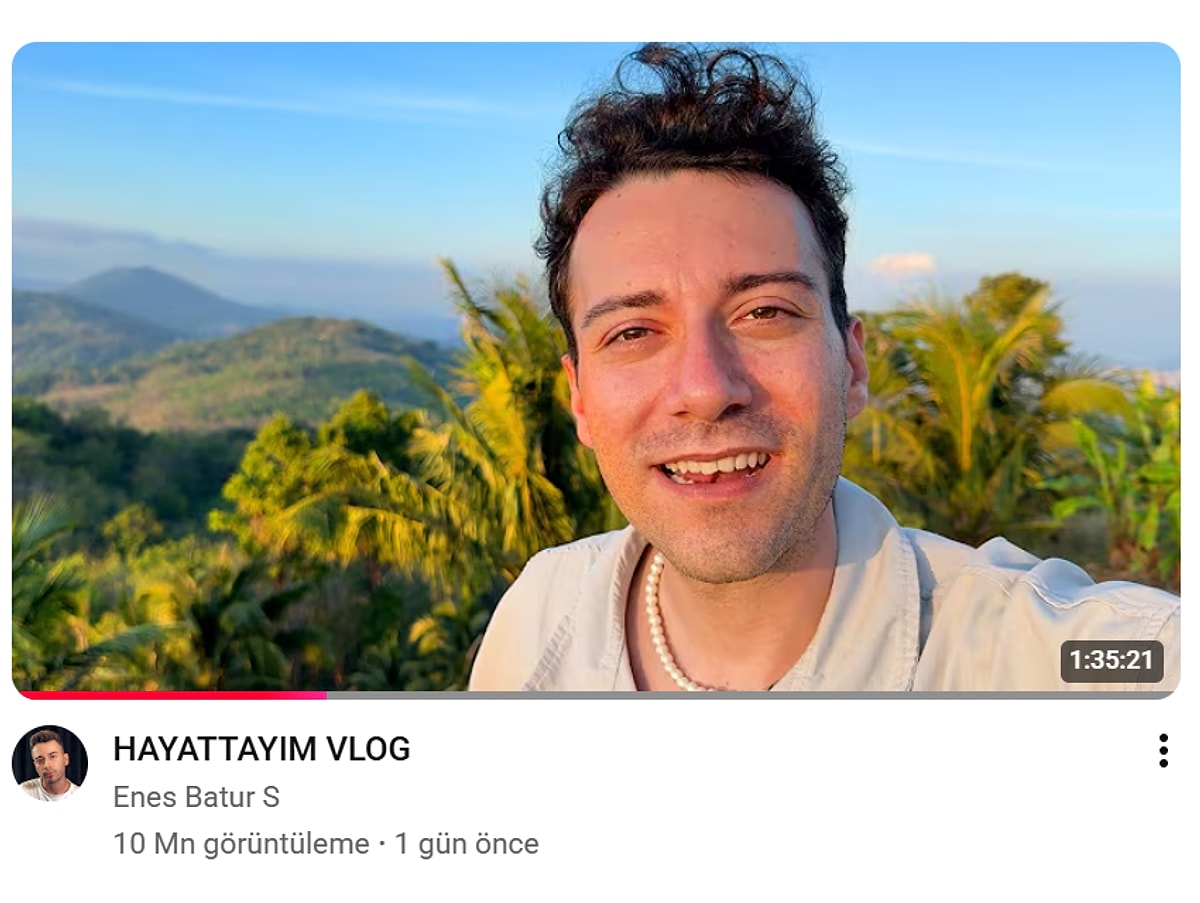 YouTube’a 3 yıl sonra dönen Enes Batur’un “Hayattayım” videosu 24
